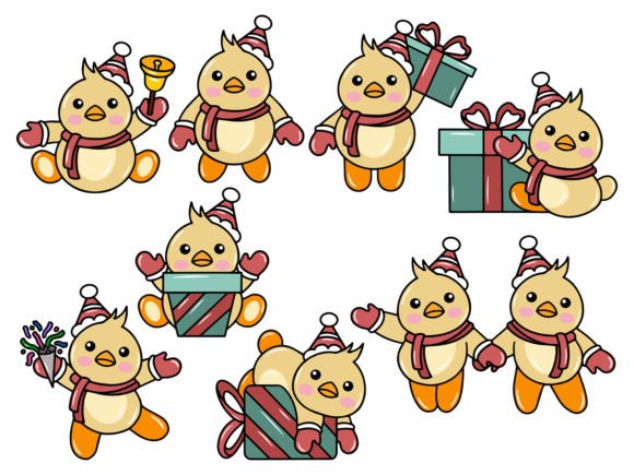 A Cartoon Chick Christmas Design That Feels Festive & Friendly