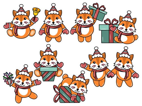 A Festive Fox Illustration for Holiday Branding