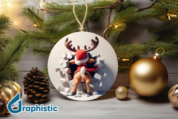 A Friendly Reindeer Design for Holiday Crafting