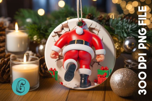 A Review of Santa Christmas Ornament Back 79 Graphics for Editorial Use