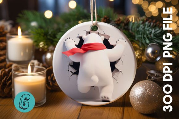 A Warm, Whimsical Polar Bear for Holiday Embroidery