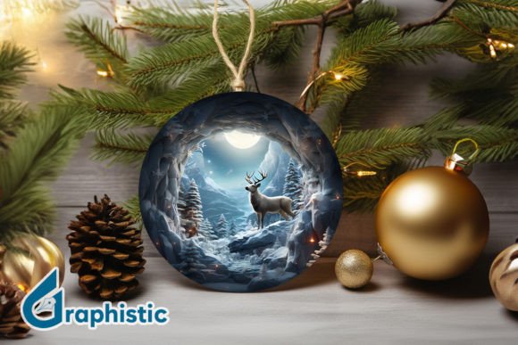 An Editorial Review of Reindeer Christmas Ornament PNG Graphics