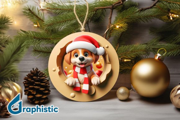An Illustrator Reviews the 3D Dog Christmas Ornament Design