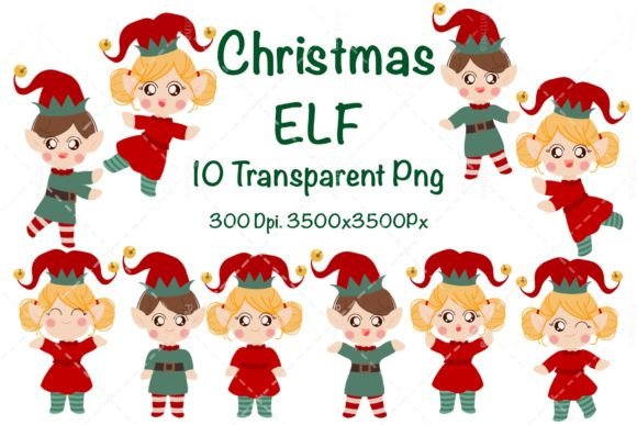 Christmas Elf PNG for Professional Blog Graphics & Illustrations