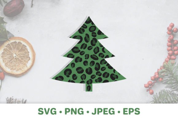 Christmas Tree Made of Leopard Pattern: A Graphic Asset Review