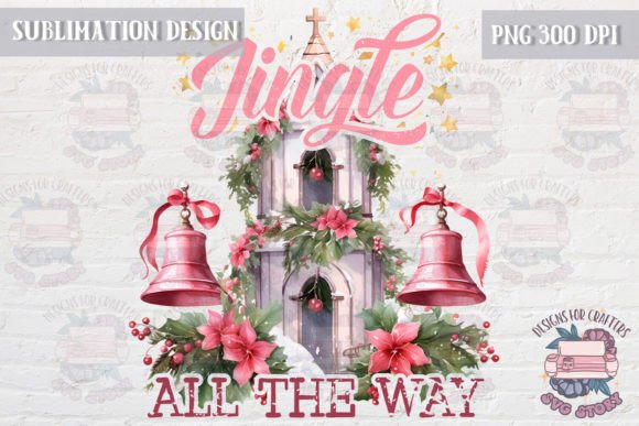 Jingle All the Way Christmas Quote PNG Graphics Review