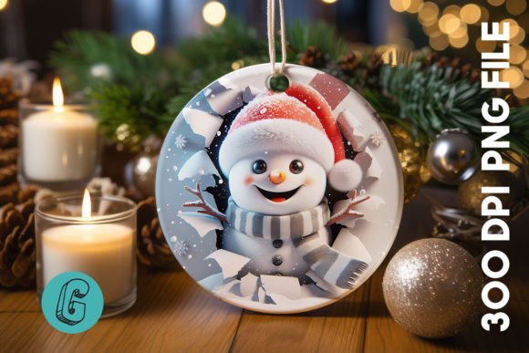 Reviewing the 3D Snowman Ornament Back Graphics